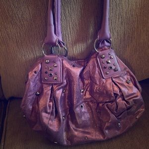 Candie’s Metallic Purple Shoulder Bag